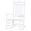 Chaise berçante en bois à haut dossier pour l'intérieur et l'extérieur Outsunny-1161728113