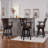 Meola Swivel Upholstered Counter Stool with Solid Wood Frame-590138081-593858115