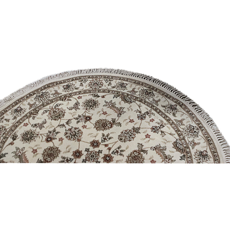 Hand Knotted Area Rug in Ivory