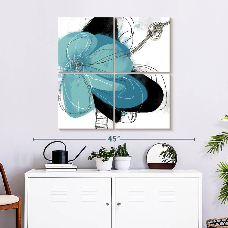 Azul Poetry I, H 32 po x l 32 po