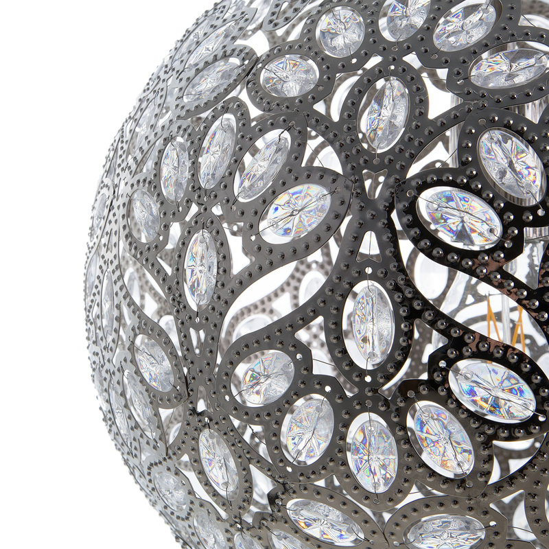 Shuler 1 - Light Silver Sphere Pendant