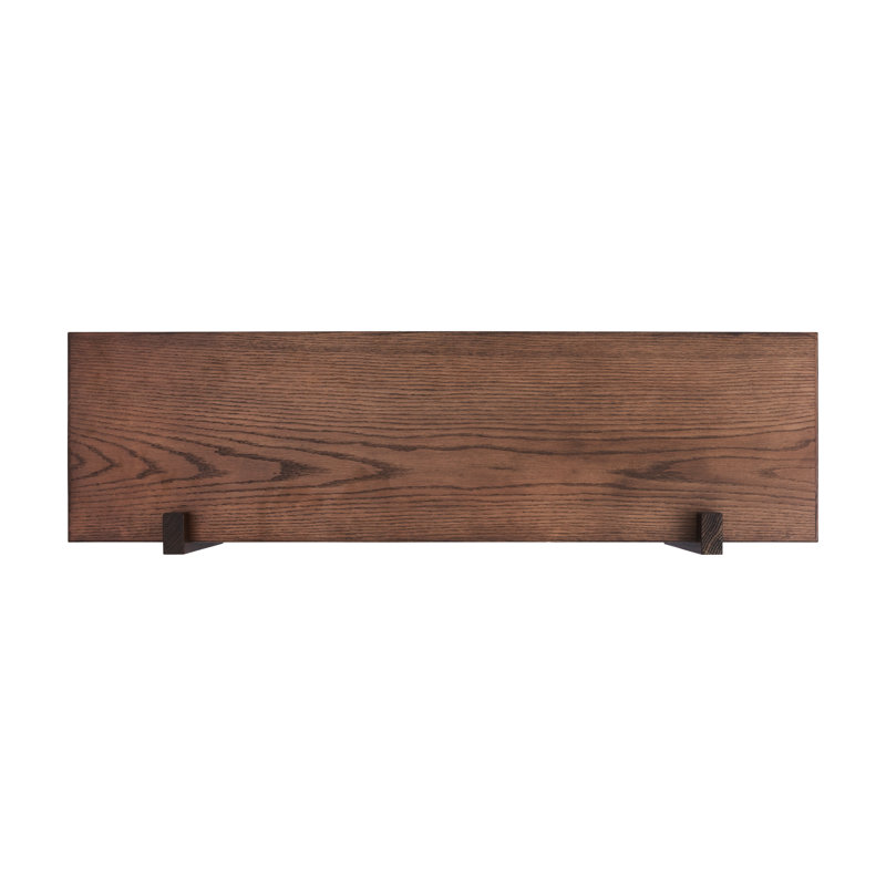 Corbel Shelf, Long, Dark Stained Oak