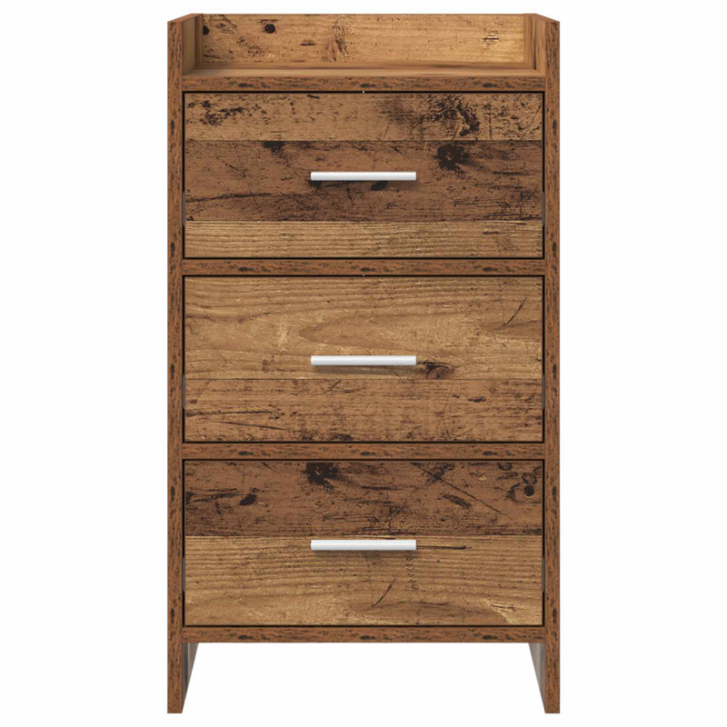 40 cm W Bedside Table, Old Wood