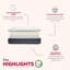 14 po Très grand matelas hybride très grand, mousse multicouche et matelas à ressorts ensachés dans un lit