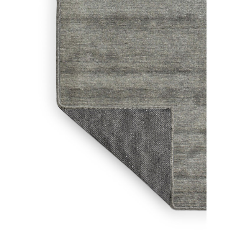Tapis contemporain noir / gris, Rectangle 2 pi x 3 pi