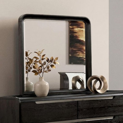 Noir Zayric X P 40 po Miroir rectangulaire moderne H