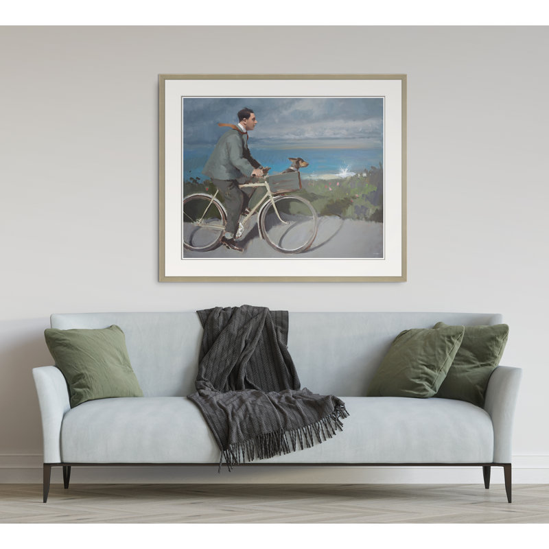 Moonlighting On Tresco Print, No Mat, Gold Framed, 18" H x 21.5" W