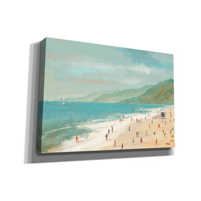" Santa Monica Beach " by Pete Oswald Painting Print