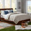 Couverture légère en duvet synthétique avec bordure en satin, couleur crème, format king-134168033