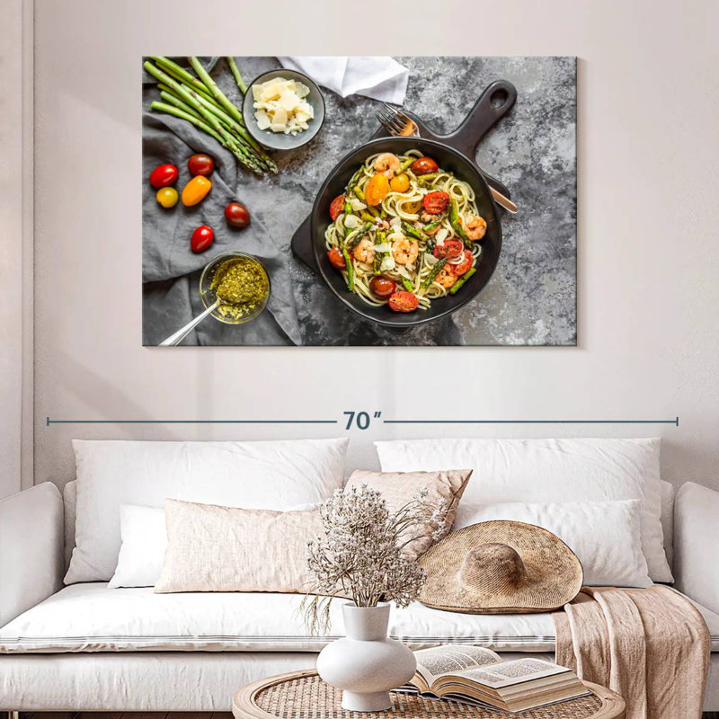 Yarlin Seafood Spaghetti, 32" H x 48" W