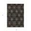 Tapis intérieur lavable à médaillon gris 5 pi x 8 pi
