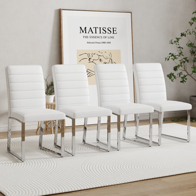 Chaise rembourrée imperméable en similicuir