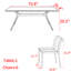 Ensemble de table à manger moderne et haut de gamme-109660729
