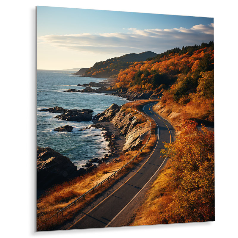 Canada Cabot Trail Adventure - Décoration murale en métal Canada, H 40 po x l 30 po x P 1 po