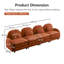 Canapés Cloud Comfort, canapé modulaire moderne 4 places Teddy pour la maison
