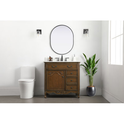 Angelique 36'' Single Bathroom Vanity with Top