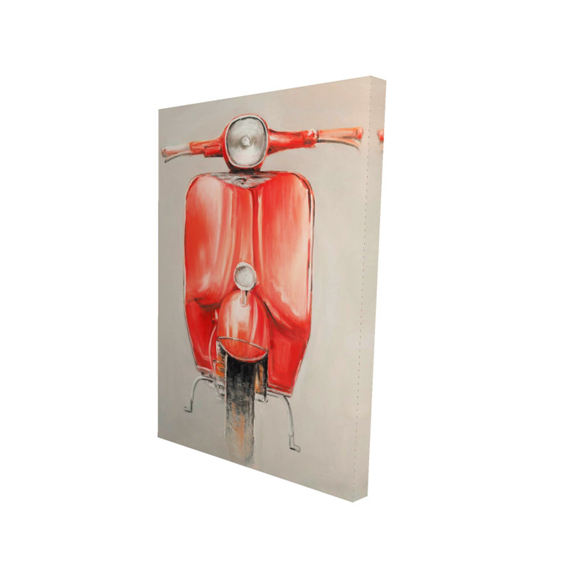 Petit vélocité rouge | Toile de transport rouge pour la décoration intérieure