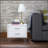 Deoss White Finish Accent Table-468029139