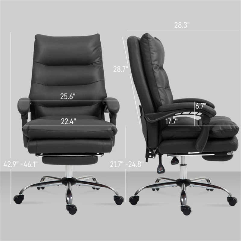 Chaise de bureau Comfort, chaise de bureau de massage, chaise de bureau d'ordinateur avec dossier