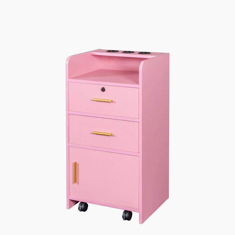 Armoire de rangement avec outils verrouillables Keunte Classic, Rose, Or