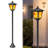 Solar Flame Post Lights – 40" Flickering Led Lanterns For Outdoor Pathway, Garden, Yard, Decor
