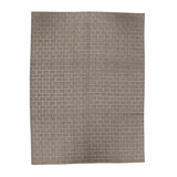 Cotton Geometric Area Rug in Gray