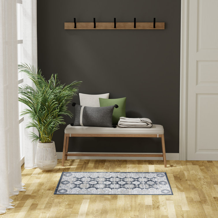 Nourison Dekor Grey Navy Vintage Indoor Rug