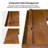 Nusaiba L-Shaped Solid Wood Wicker / Rattan Solid Wood Iron Computer Desk with Built-In Electrical Outlet-2061804096