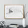 Magpie in Flight in Abstract - Picture Frame Graphic Art Print