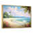 Toile avec cadre flottant or