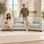 Novella Stately 100% Top Grain Leather Loveseat, Made to Order-146155610