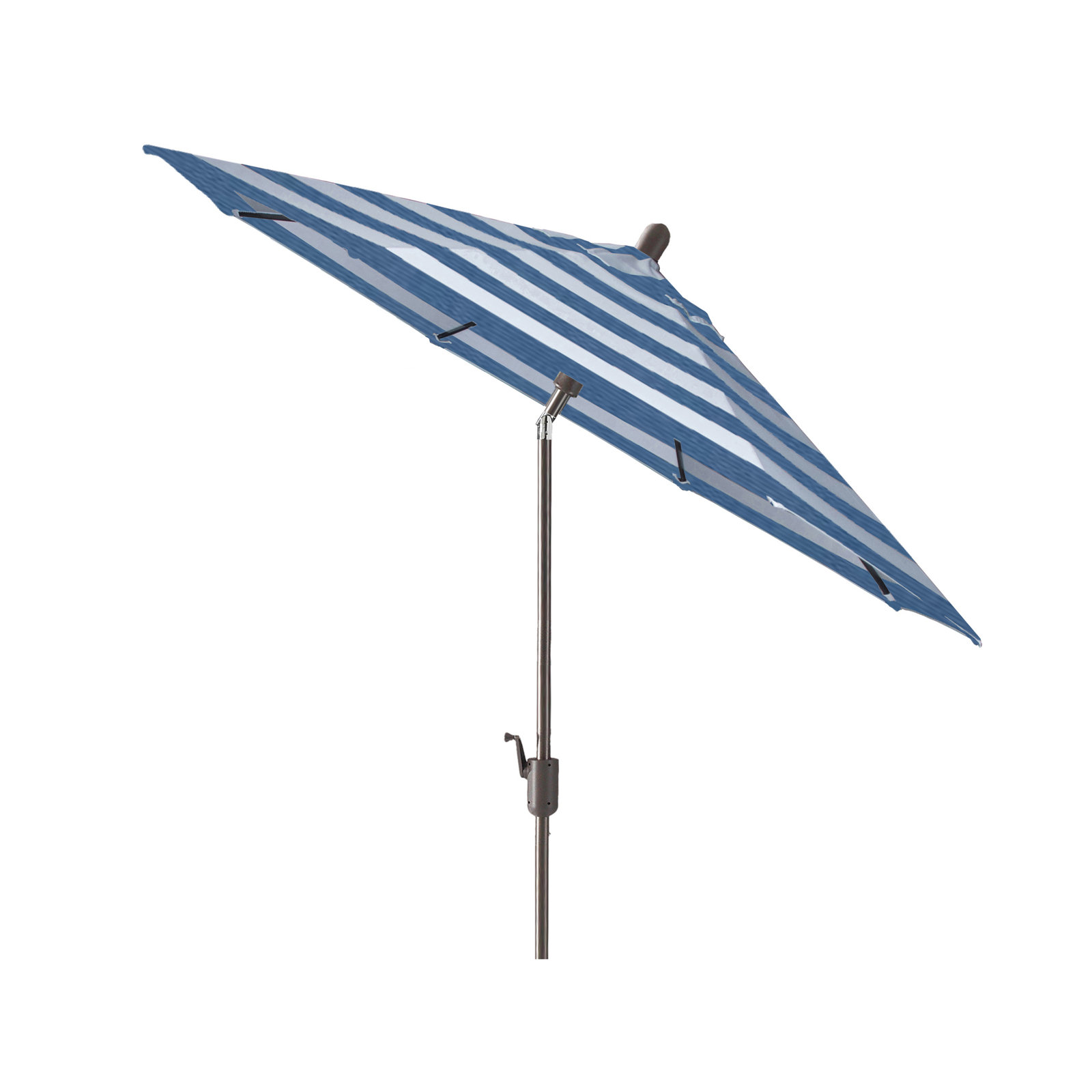 Natalie 8' 8" Market Sunbrella® Umbrella, Starring Gray, Cabana Regatta Sunbrella®