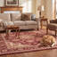 Tapis Hollow2 traditionnel persan audacieux, bordeaux, cuivre, vert, crème, rose, lavable en machine, antidérapant, à poils courts, pour l'intérieur et l'extérieur, adapté aux animaux domestiques, idéal pour le salon, la chambre, la salle à manger, l'entrée, le couloir ou le bureau.-469028232