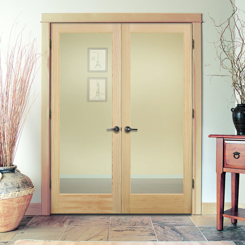 Porte française en verre, 60 po x 80 po