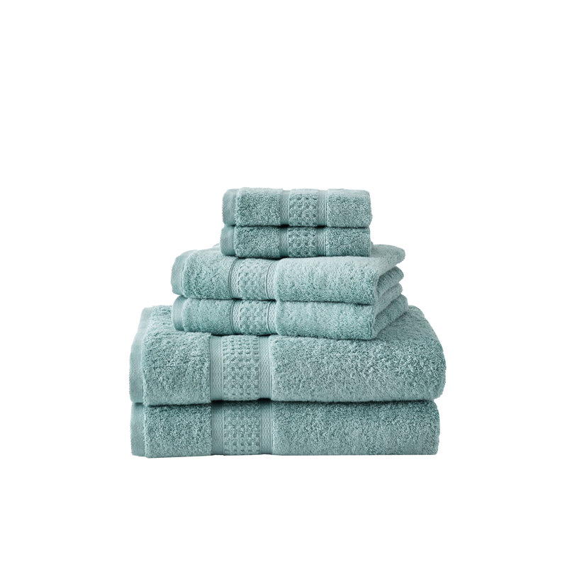 Nautica 6 Piece 100% Cotton Towel Set, Turquoise