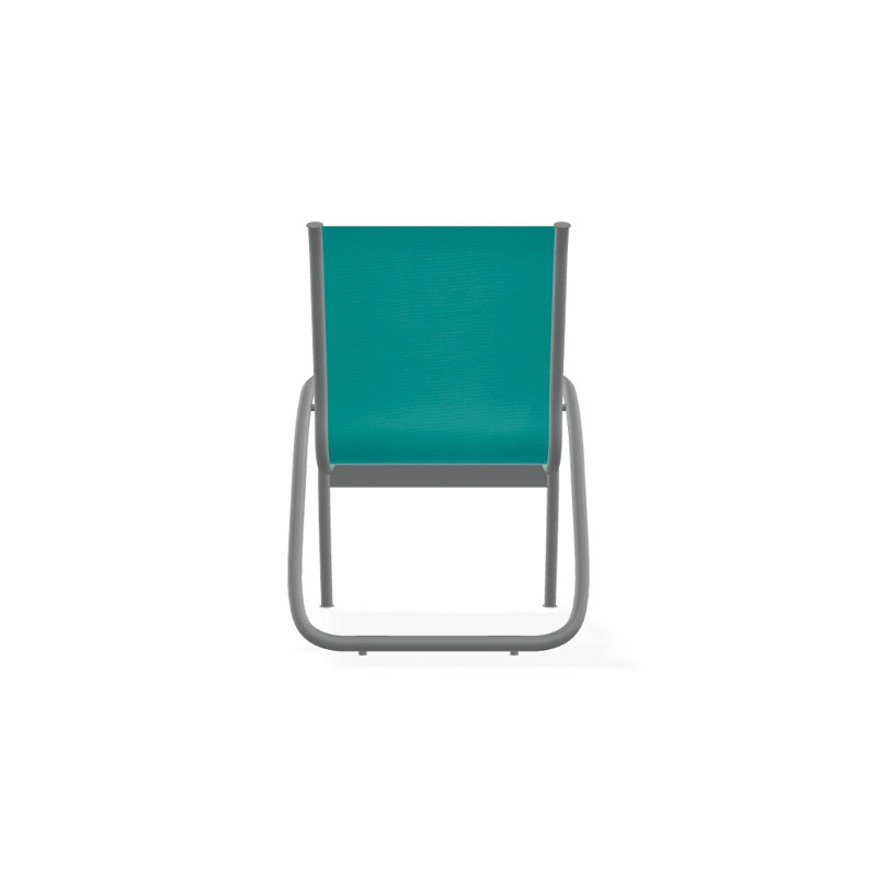 Fauteuil de patio Gardenella, Graphite texturé, Turquoise
