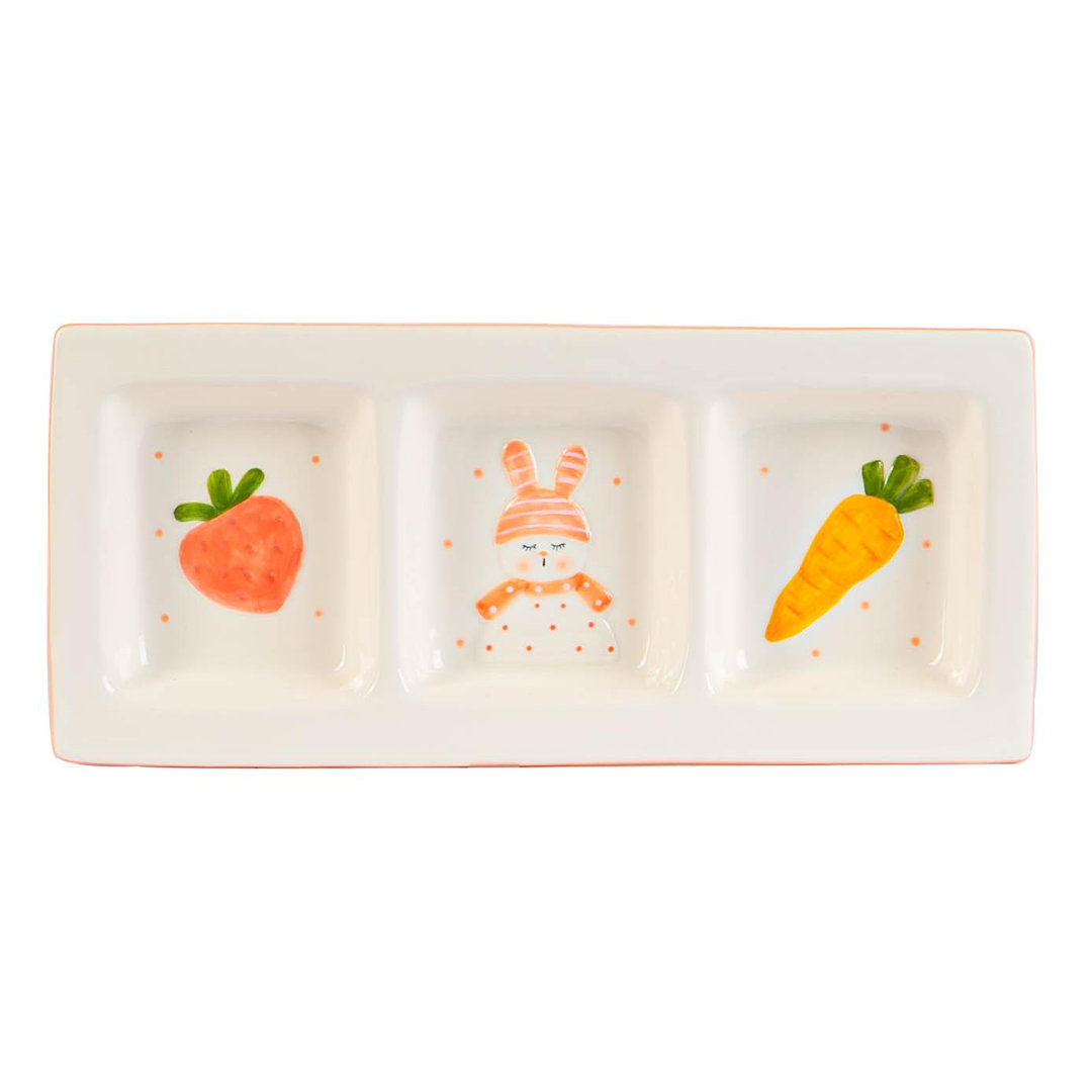 Nicola Spring - Easter Bunny Snack Plate - 31cm - White