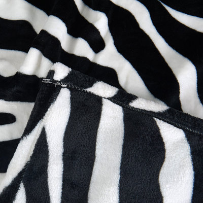 Safari Zebra Flannel Fleece Blanket