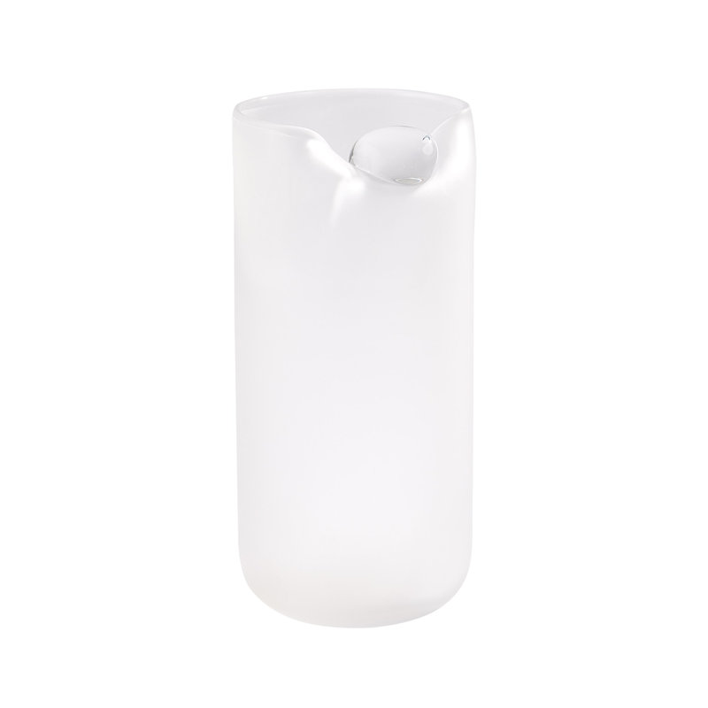 Poise Vase, 12.75" H x 5.75" W x 5.75" D, White