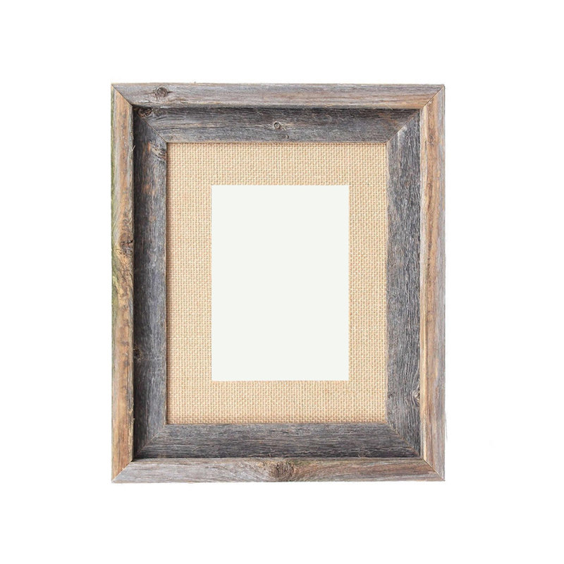Cadre photo Parley, 11 po x 14 po, Toile de jute rustique