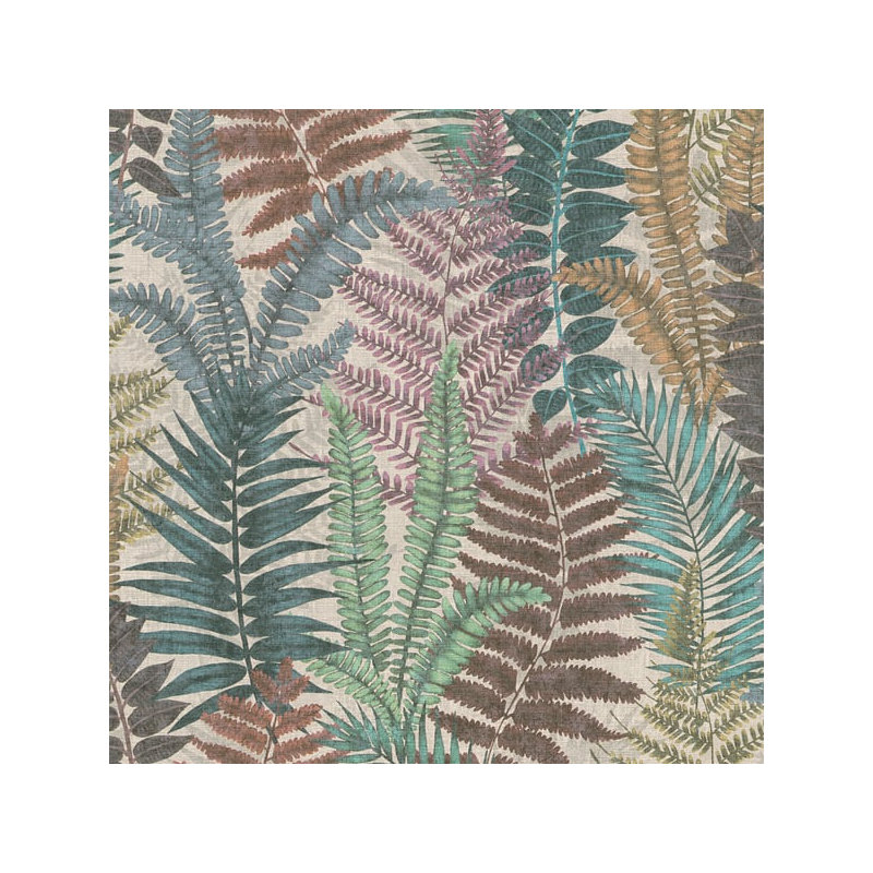 Galerie Flourish Green Tree Leaf Wallpaper FL61119, Green/Blue