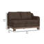 Causeuse à accoudoir droit 56 po Sama, 2 coussins, bois de pin massif Sama-103352714