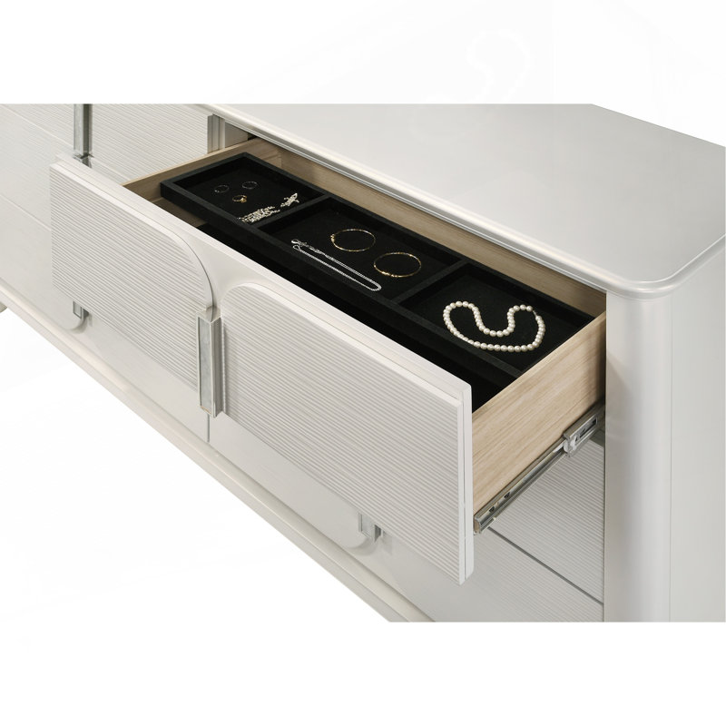 Laveda Pearl White Finish Dresser