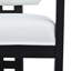 Chaise rembourrée avec accoudoirs (ensemble de 2)