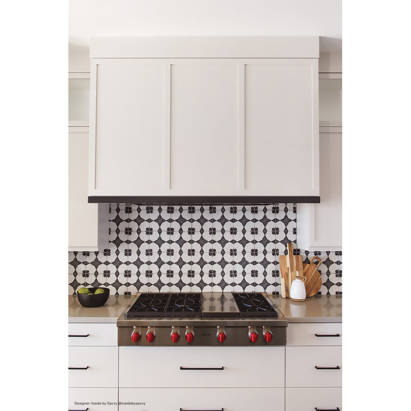 Enchante Decorative 8" x 8" Porcelain Field Tile in Moderno