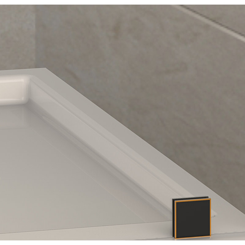 Langham 48" W x 75" H Sliding Frameless Shower Door