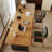 Brown + Black Rectangular Solid Wood desk-2093675336