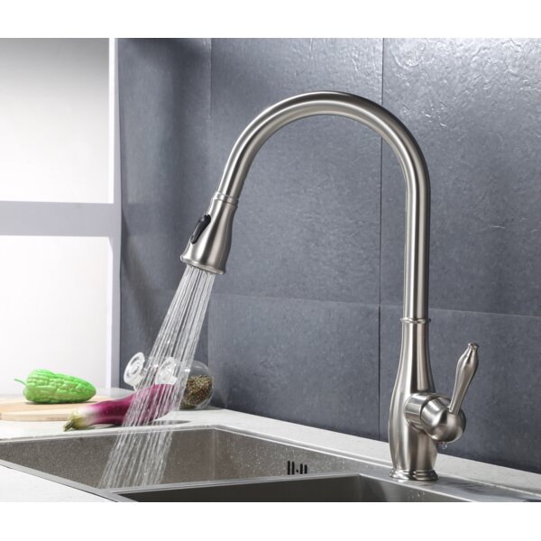 Vanity Art Pull Down Single Handle Kitchen Faucet & Reviews | Wayfair