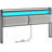Makieh Upholstered Headborad with Charging Station and Led Lights-858833081