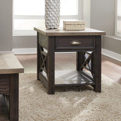 Table de bout avec rangement Alim